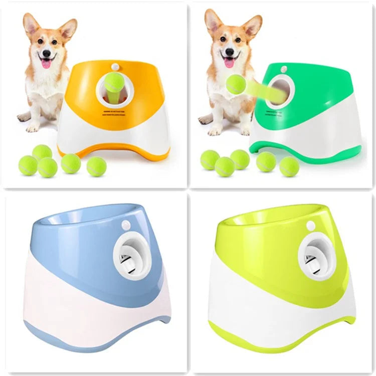 Dog Automatic Tennis Ball Launcher Training Electric Thrower Machine Pet Outdoor Smart Device Interactive Dog Ball Toy Pets