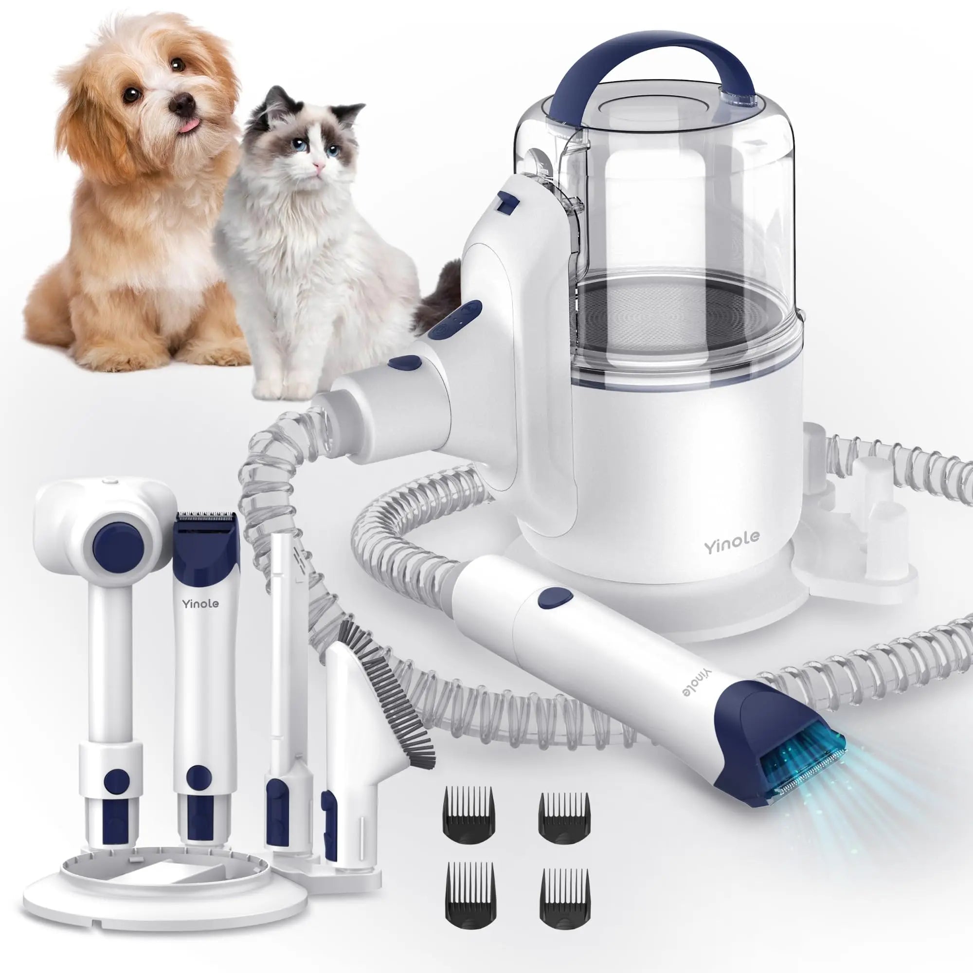 New Pet Hair Remover Vacuum Fur Cleaner Electric Dog Grooming Pet Hair Remover Vacuum