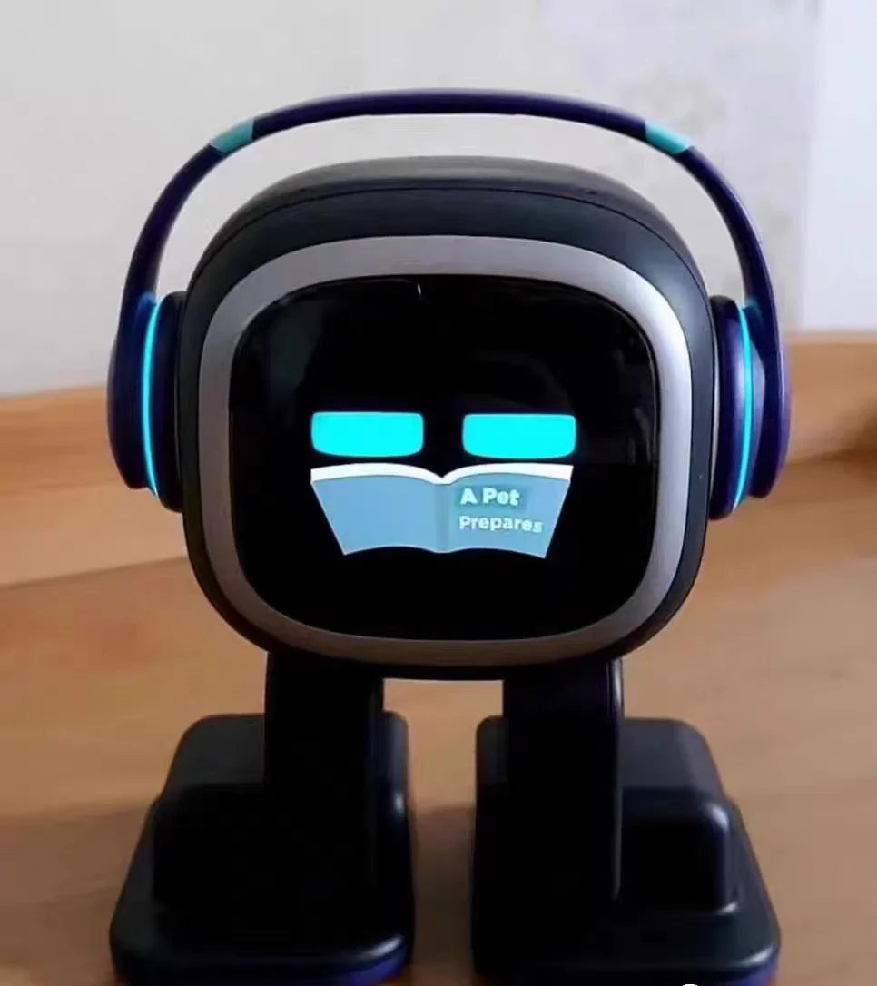 EMO Robot Smart AI Desktop Pet Robot With Alarm Clock Cute Intelligent EMO Go Home Toys for Kids