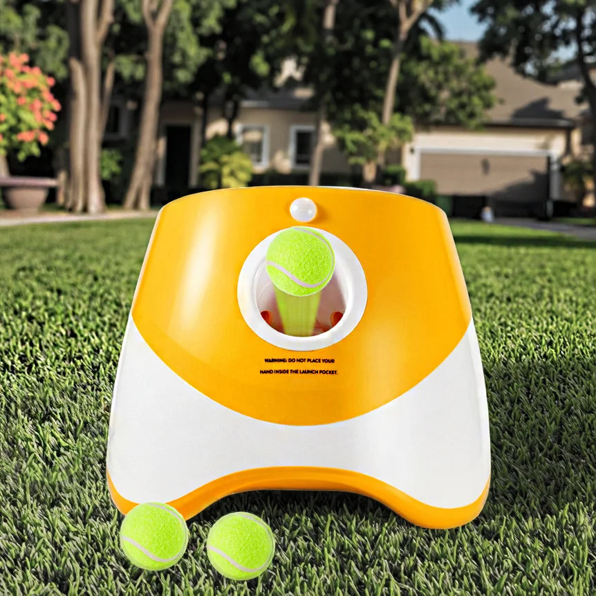 Dog Automatic Tennis Ball Launcher Training Electric Thrower Machine Pet Outdoor Smart Device Interactive Dog Ball Toy Pets