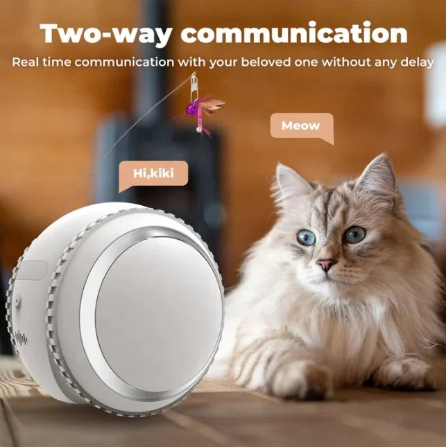 Interactive HD Pet Camera with Rolling Ball Toy Intelligent Home Monitor Featuring Laser Spot and Pet Movements Pet Sounds