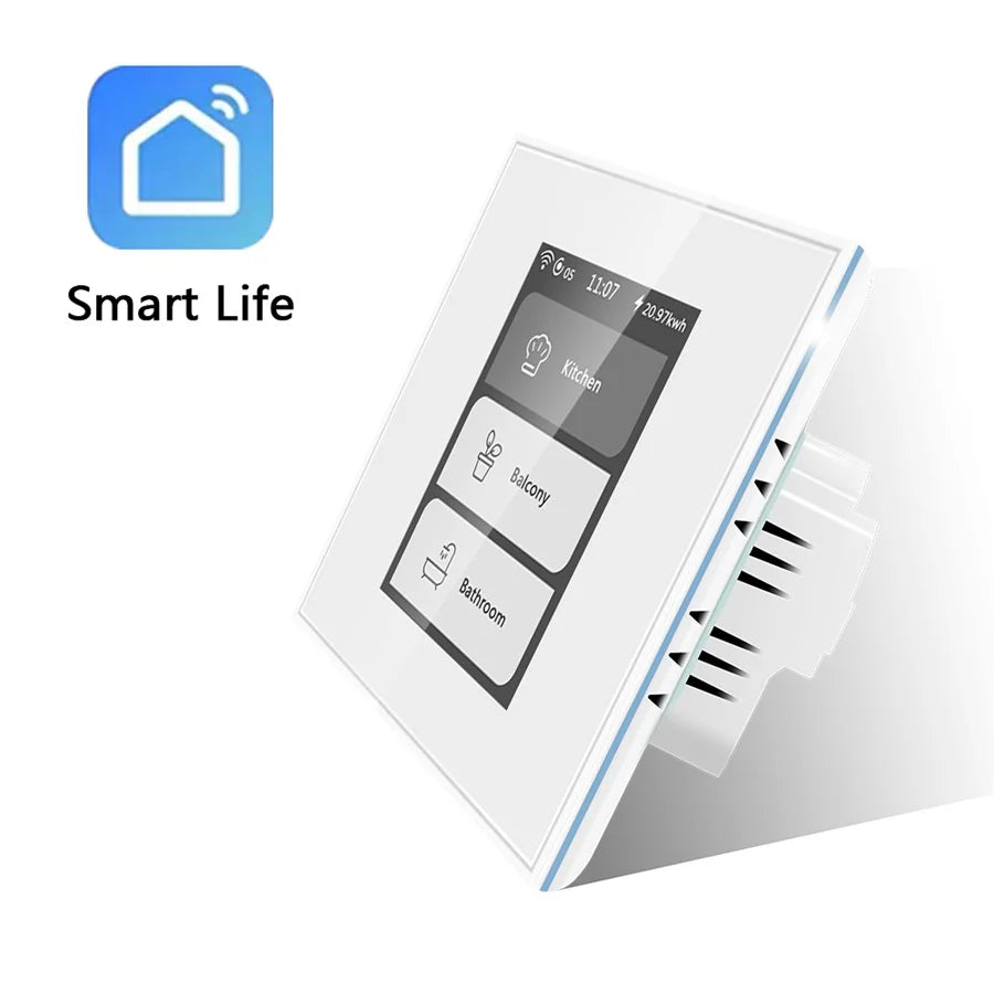 Lanbon Smart Switch L8 Smart Home Automation Products 1 2 3 4 Gang Light Switch Wifi Tuya Smart Life Home Assistant Alexa