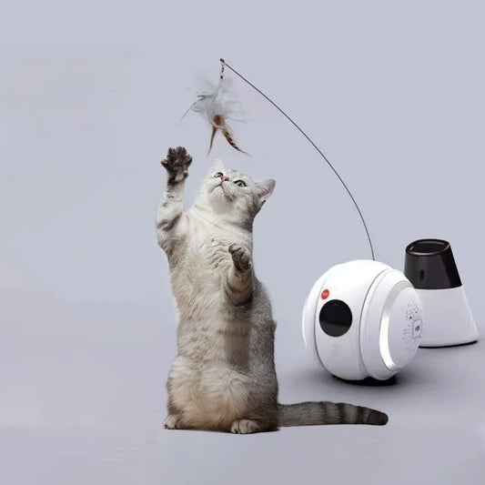 Interactive HD Pet Camera with Rolling Ball Toy Intelligent Home Monitor Featuring Laser Spot and Pet Movements Pet Sounds