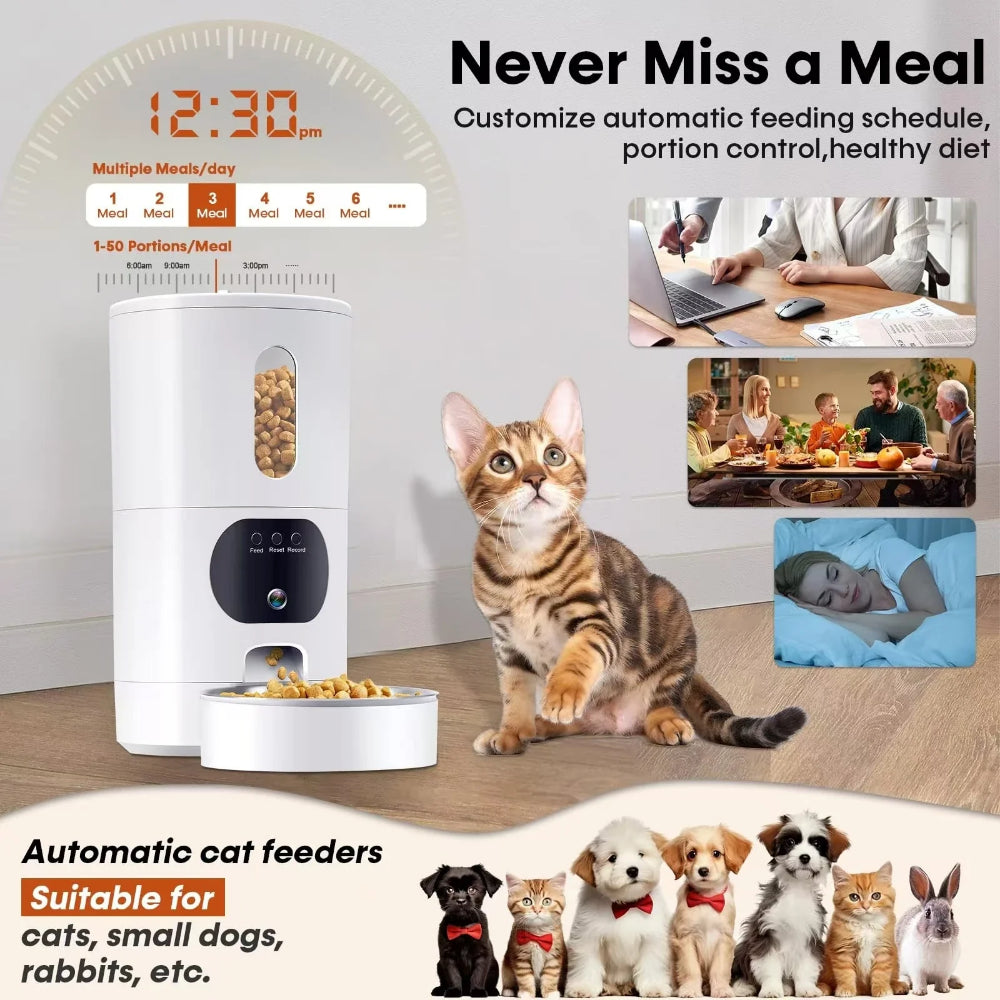 Lahvo Pet Automatic Pet Feeder Tuya Smart Pet Feeder Wifi  Cat